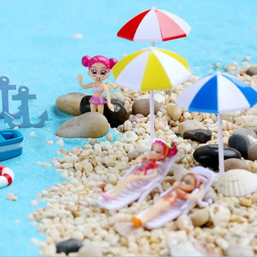 

Miniature Fairy Garden Ornaments Sun Umbrella Beach Umbrella Craft, Miniature Landscape Seascape Decoration Ornaments Figurines