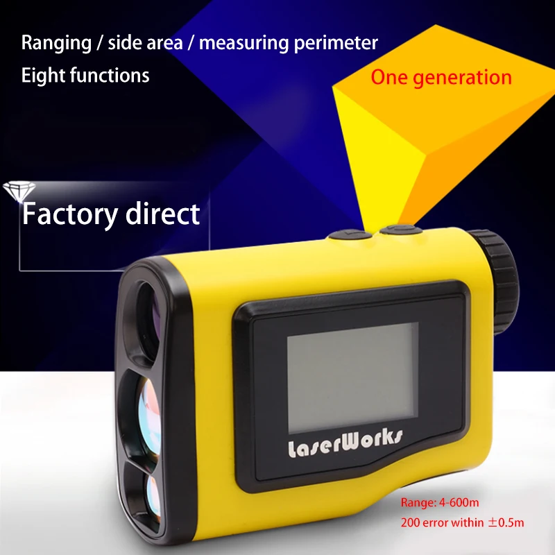 

New LETER 600 meters measuring laser rangefinder Height measurement Angle measurement Horizontal measurement area / circumferen