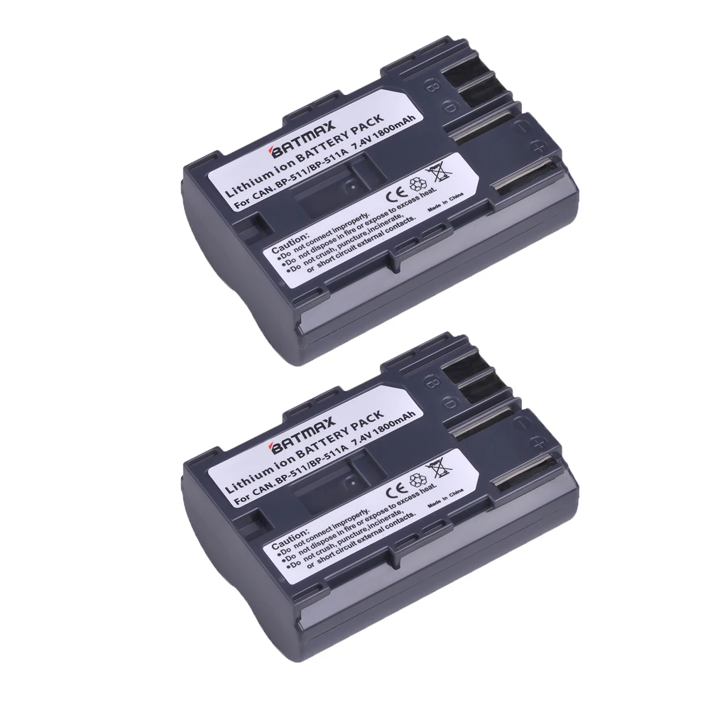 Bateria + Lcd Duplo para Canon 511a Bp511a Bateria Carregador Usb g6 g5 g3 g2 g1 Eos 300d 50d 40d 30d 20d 5d 2x Bp-511a Bp-511 bp 511 - Image 2