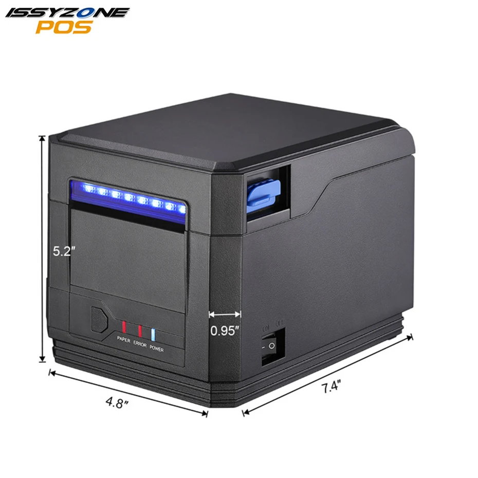

IssyzonePOS Thermal Receipt Printer 80mm Barcode Automatic Cutter