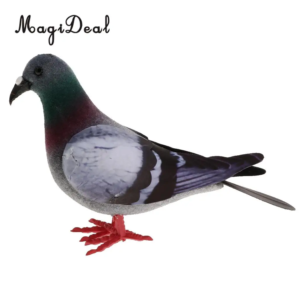 MagiDeal Artificial Feather Foam Doves Decoration Ornament Birds Decor Craft Figure Figurines Decorations