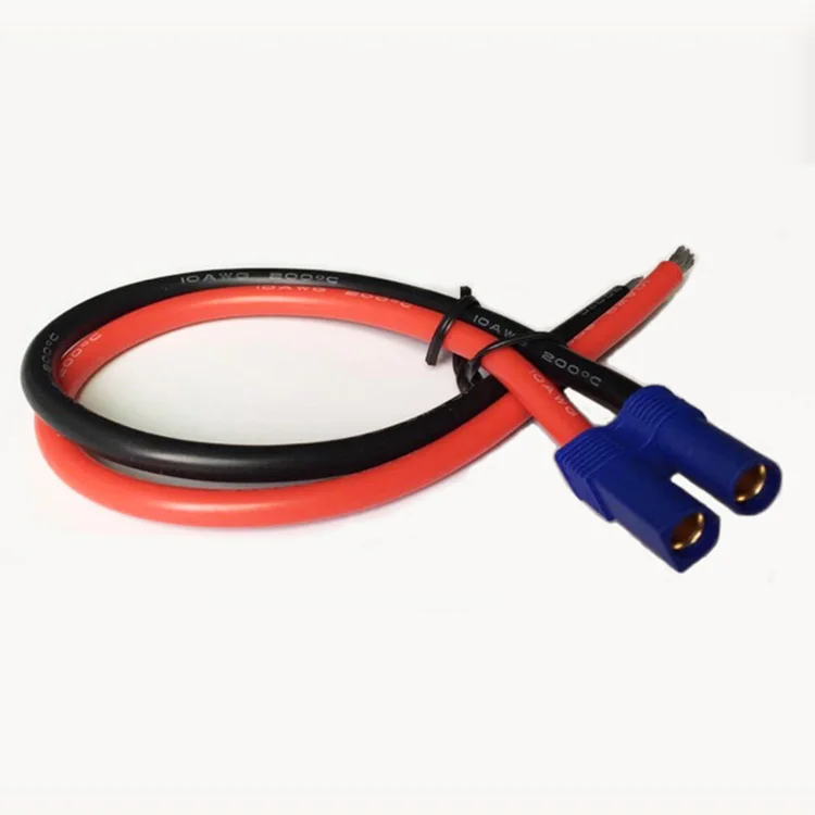 

EC5 Plug Quick Connector 50A/3239/10AWG Copper Cord Cable for RC Car Helicopter Multi-Copter Booster Car Battery Jump Starter