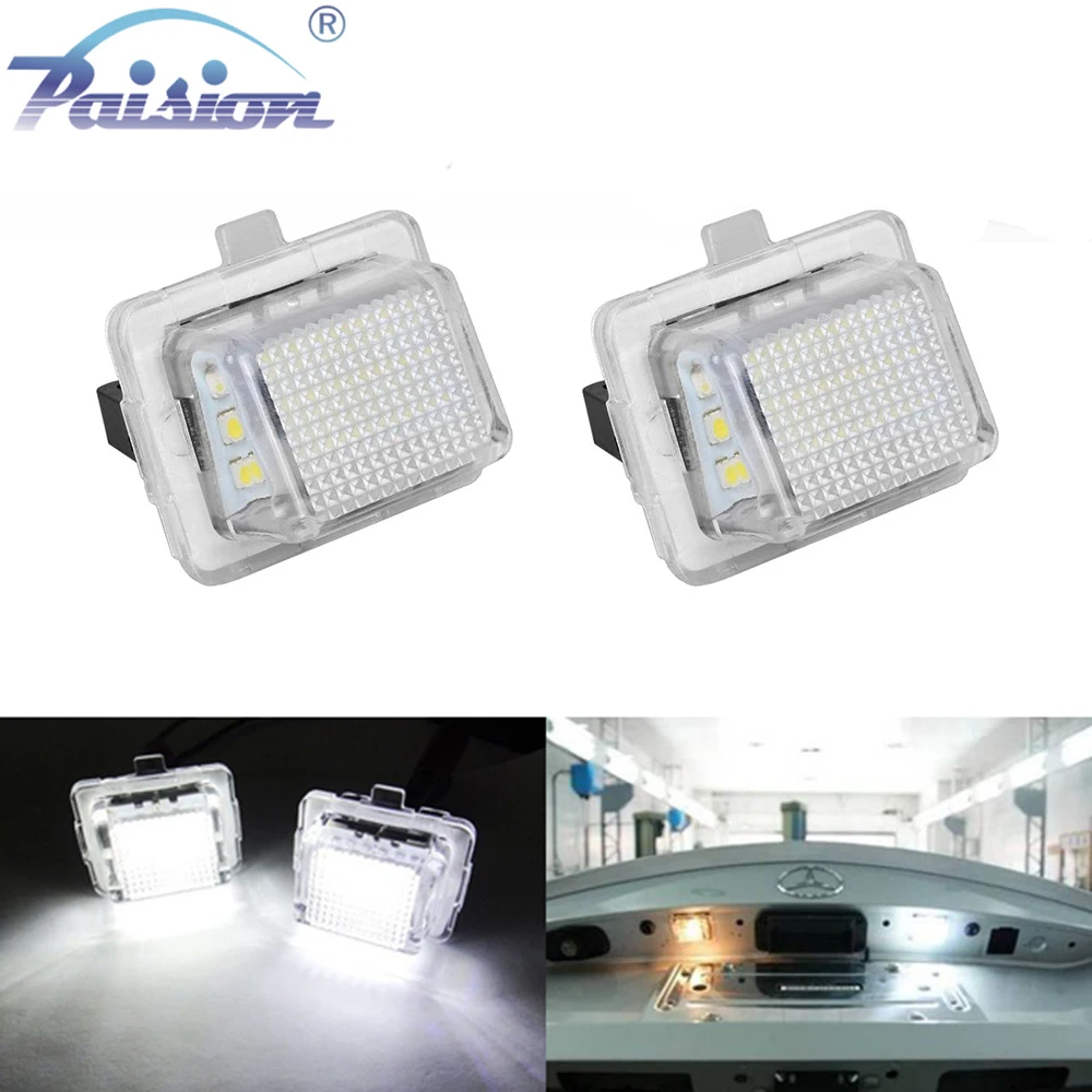 

Free shipping 2X18SMD Error Free LED Number License Plate Light Bulb for Mercedes Benz W204,W204 Wagon, W212,W216,W221