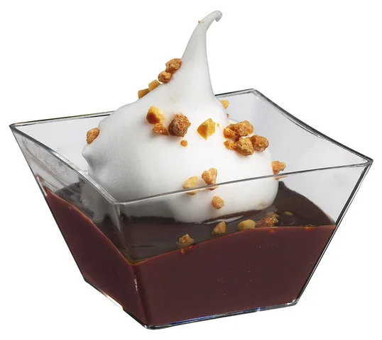 

Free Shipping Party Suppliers, Disposable Plastic Tableware, 55*30mm/60ml Transparent Mini Emerald Dessert Cup, 100/Pack