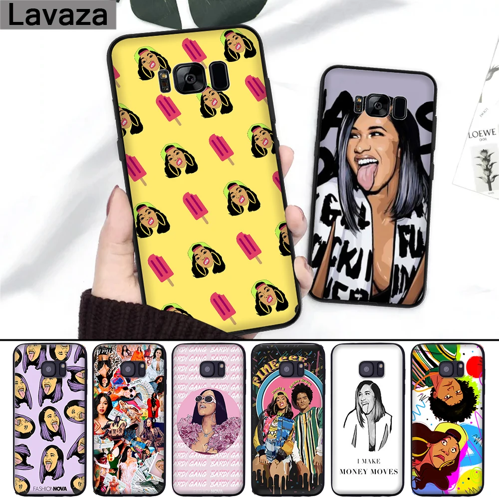 

Lavaza Fashion Nova Cardi B tongue Silicone Case for Samsung S6 Edge S7 S8 Plus S9 S10 S10e Note 8 9