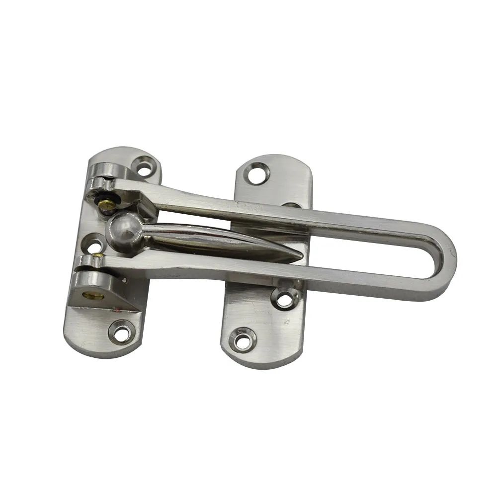 

Silver Hasp Latch Lock Door Chain Simple Anti-theft Clasp Convenience Window Cabinet Latch for Home Hotel Security