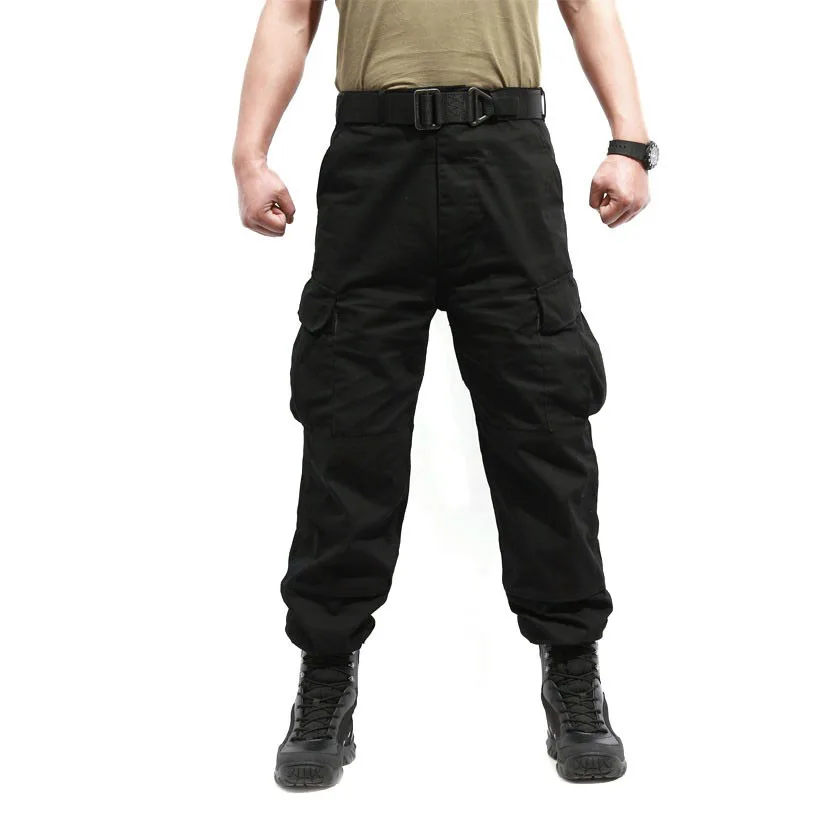 Американские армейские камуфляжные штаны, военные тактические камуфляжные штаны, 7 цветов, военные штаны - Цвет: Black