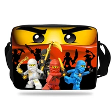 Newest Popular  Ninjago Messenger kids Bag Laptop Bag Crossbody School Satchels For Boys girl Casual Teenager Shoulder Bag