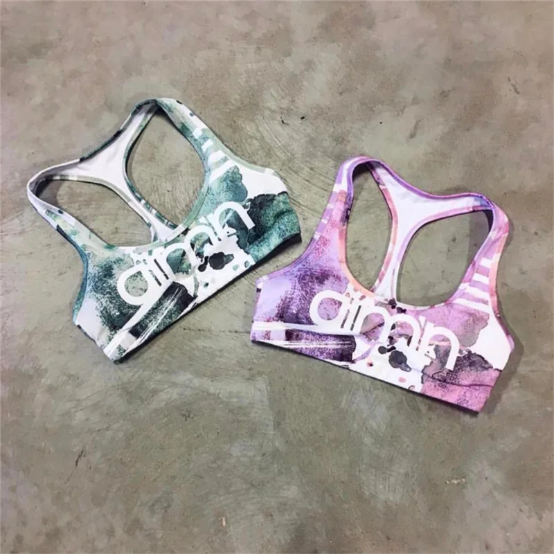 Sport Leggings Women Set Yoga Sets Bra+Pants Fitness Workout Clothing Female Gym Running Leggings+Tops Print Sport Suit