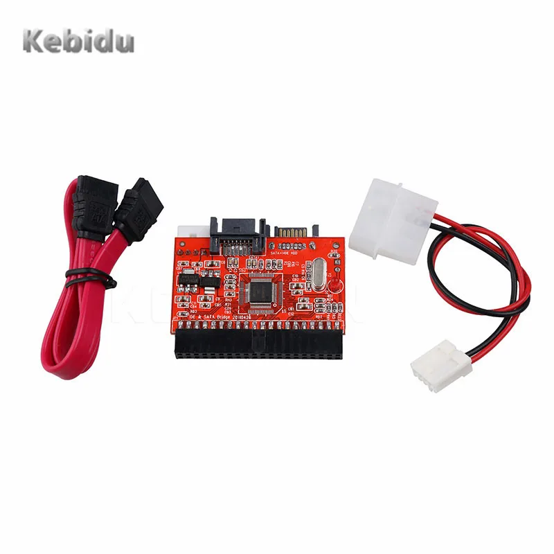

Kebidu SATA to IDE Adapter IDE to SATA Converter 2 in 1 40 pin 2.5" inch Hard Disk Driver Support for ATA 133 100 HDD CD DVD