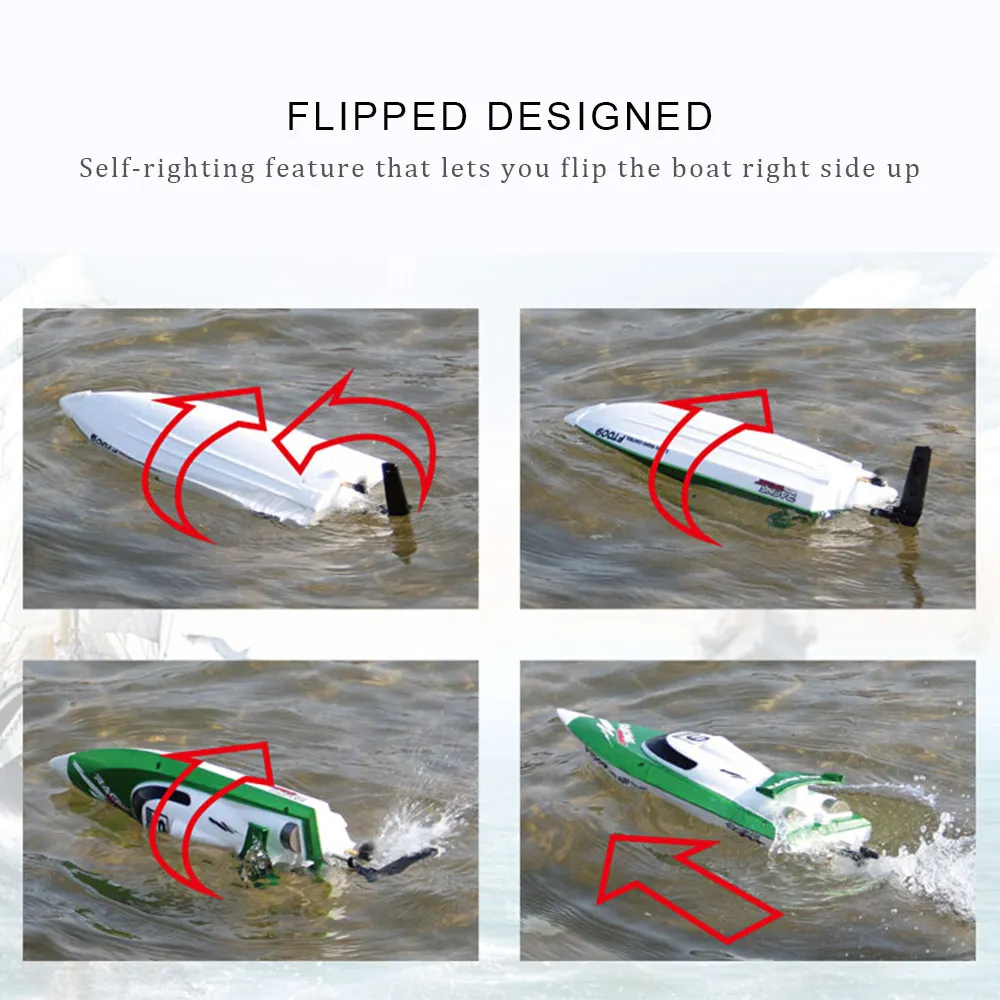 Freeshipping_Feilun_FT009_2.4G_4CH_RC_Racing_Boat_With_Water_Cooling_System_Self-righting_30kmh_High_Speed_360_Degree_Flips_remote_control_boats_for_kid_toys-7