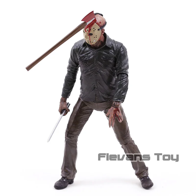 NECA Friday the 13th Ultimate Jason Voorhees 2009 Remake ПВХ фигурка Коллекционная модель игрушки