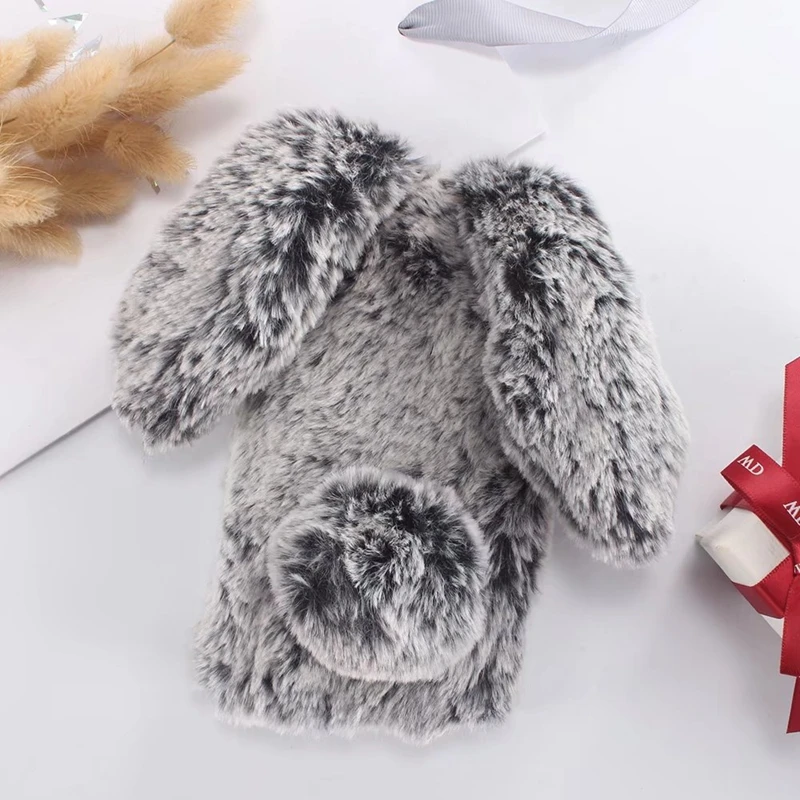 

Bunny Plush For Coque Sony Xperia L1 Case Soft Silicon Rabbit Furry Cover For Xperia L1 G3311 G3312 Sony Experia E6 Capinha Etui