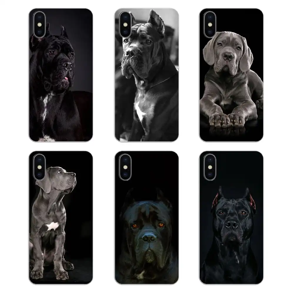 For Apple Iphone 4 4s 5 5s 5c Se 6 6s 7 8 X Xr Xs Plus Max Italian Dogs Cane Corso Italian Mastiff Silicone Phone Shell Cover