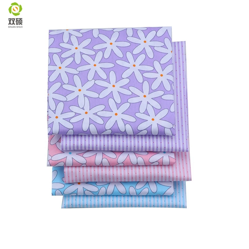

Shuanshuo Twill Cotton Fabric Patchwork Cloth Of Handmade DIY Quilting Sewing Textile Material New Half Meter 160*50cm