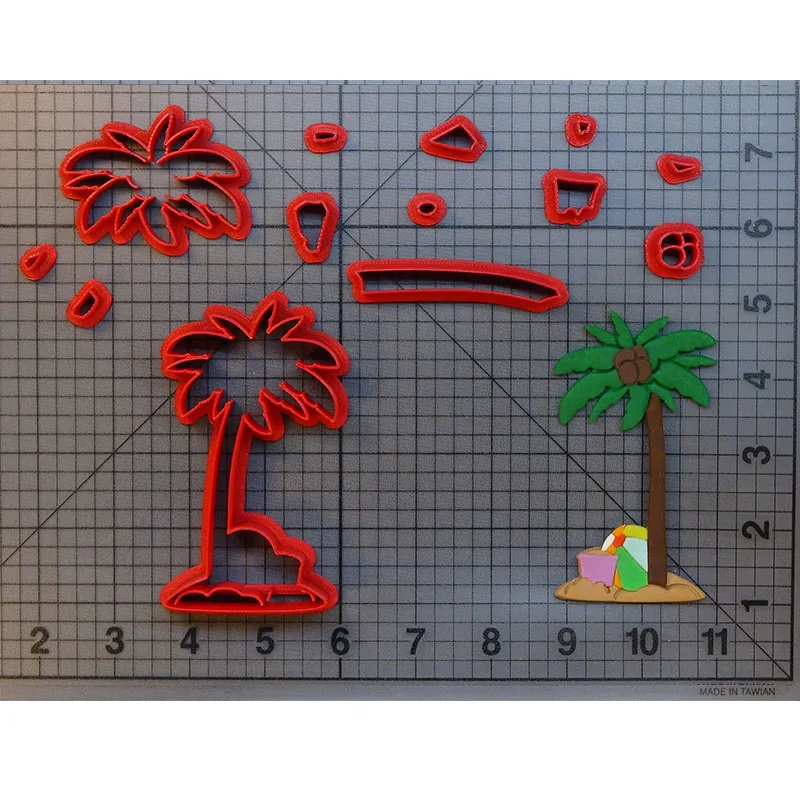 

Custom Made 3D Printed Apple Tree Cookie Cutter Fondant Cupcake Top Molds Cake Decorating Tools Beach Toys cortadores de fondant