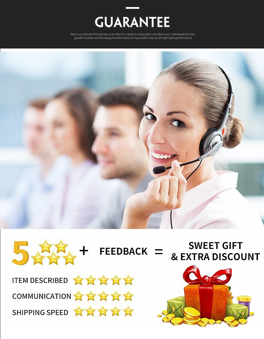 8 Guarantee and feedback
