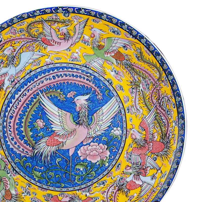 Художественная керамическая декоративная тарелка Fengshui старинное китайское