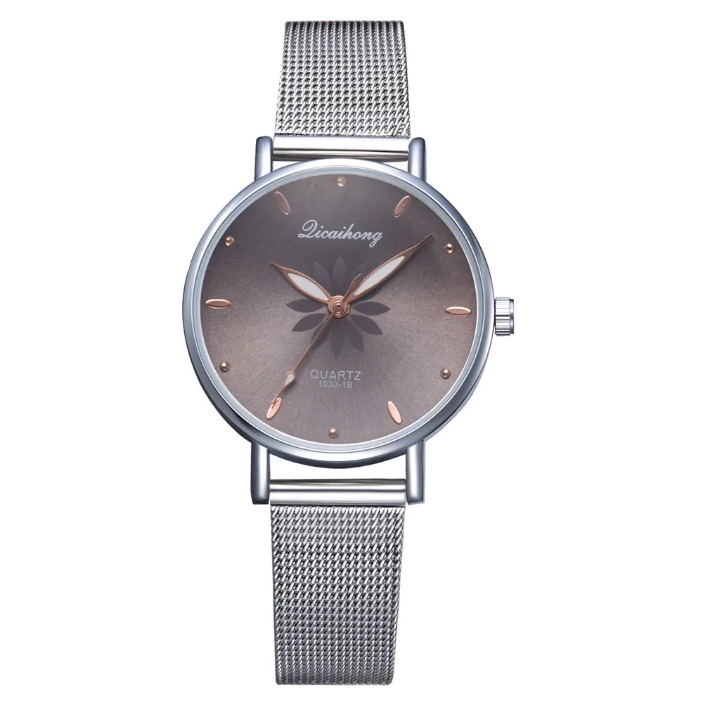 Susenstone роскошные женские часы из нержавеющей стали аналоговые кварцевые наручные часы браслет женские часы подарок на день Святого Валентина Reloj femenino#30 - Цвет: Black