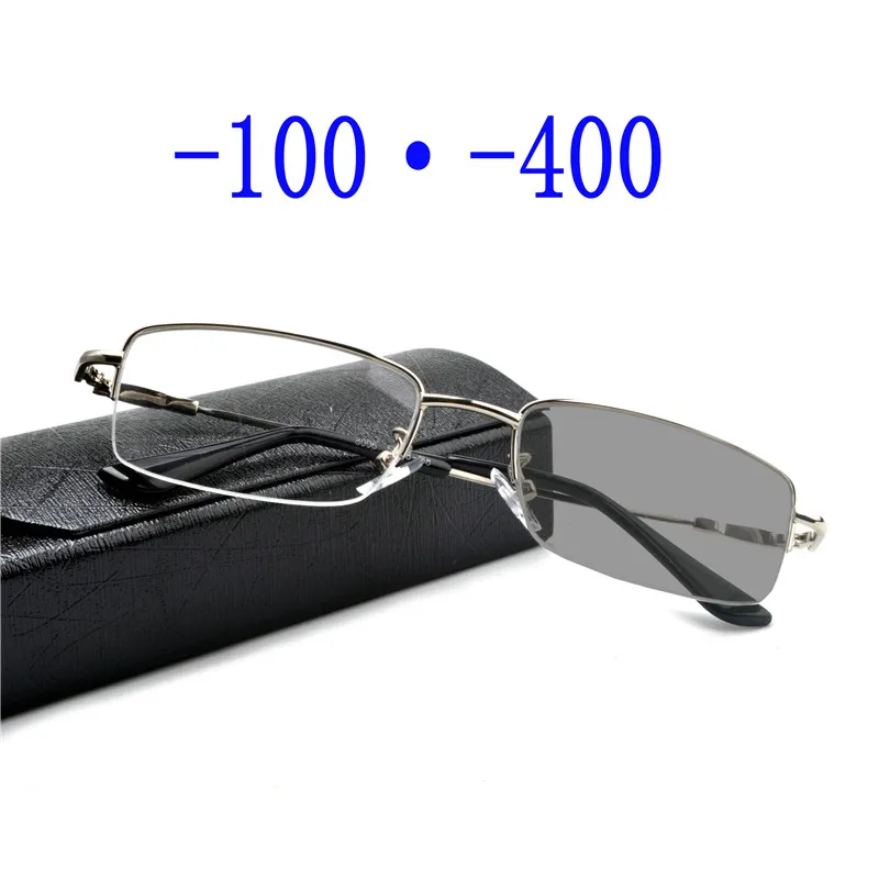 

Myopia Sunglasses Photochromic Finished Men Women Myopia Eyeglasses Frame Myopia lens Sun glasses Myopia Eyewear with box FML