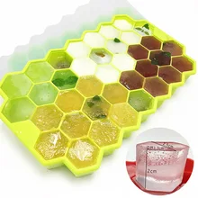 Сотовые кубики льда маленькие нетоксичные с крышкой коробка для льда бытовая пищевая добавка замороженная коробка