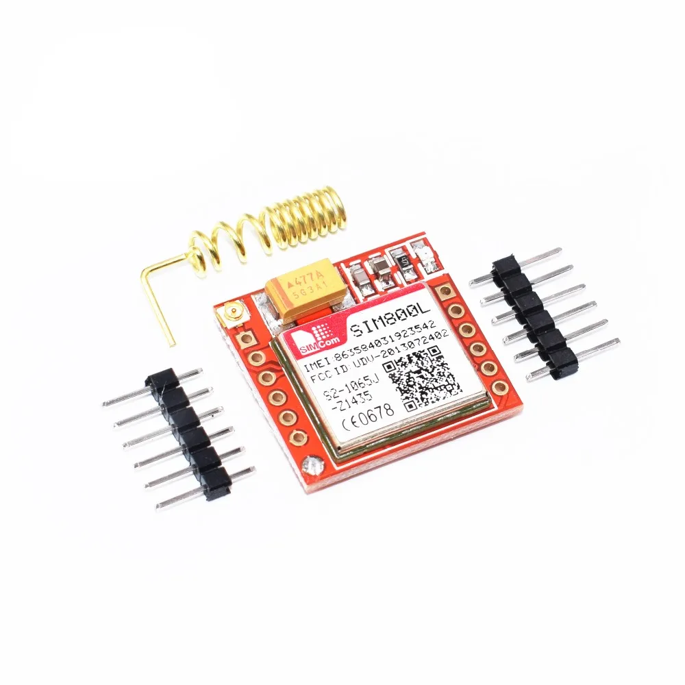 

1pcs Smallest SIM800L GPRS GSM Module MicroSIM Card Core BOard Quad-band TTL Serial Port C52 SIM800