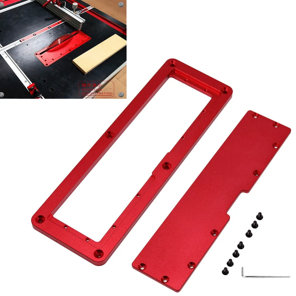 

Electric Circular Saw Flip Plate table chamfering board Aluminium Insert Plate For Woodworking Work Bench
