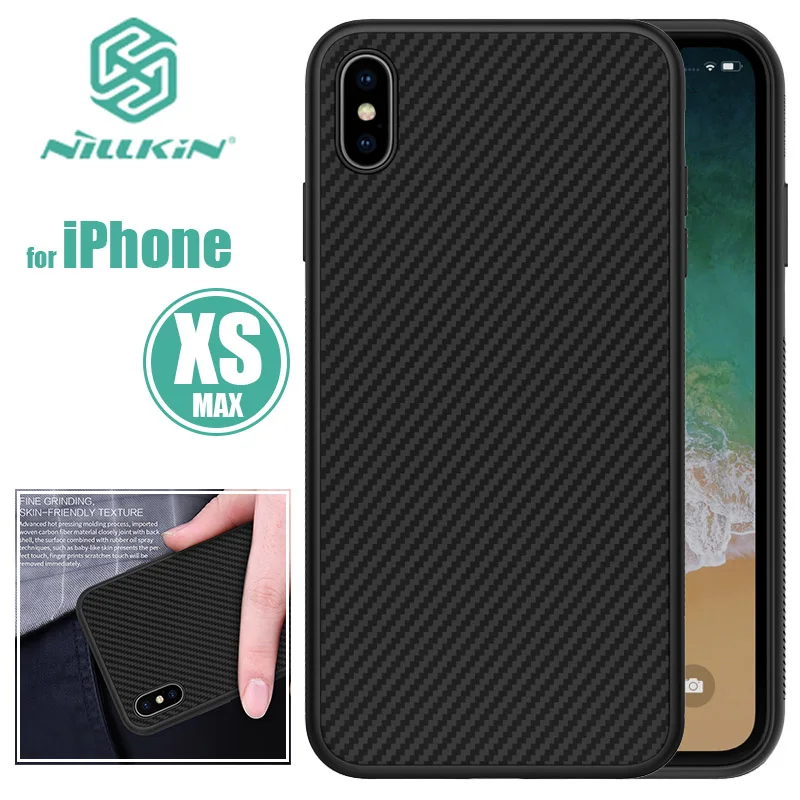 Чехол Nillkin для iPhone XS Max чехол-накладка из синтетического волокна X Твердый чехол