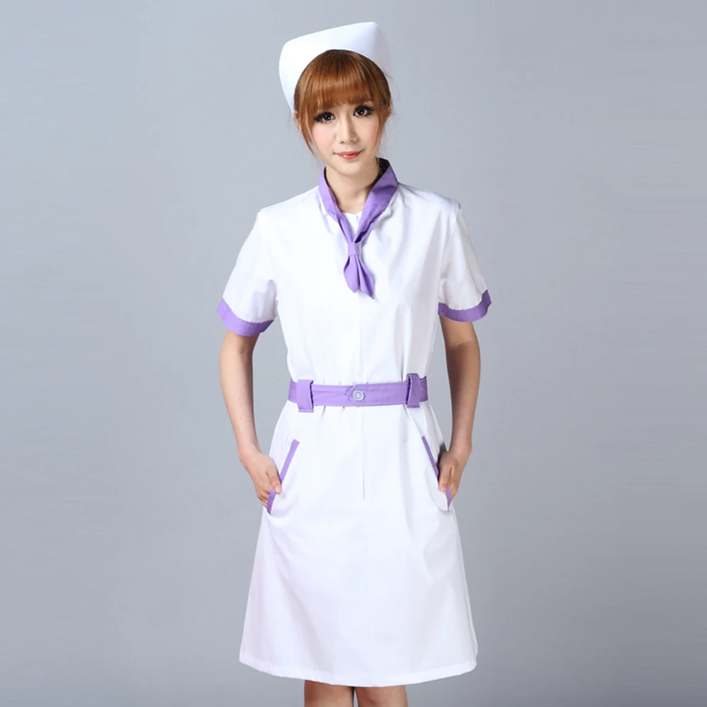2018 больнице медсестра равномерной аптека Рабочая Длинные рукава новый аптека платье спа косметолог спецодежды Для женщин женская одежда