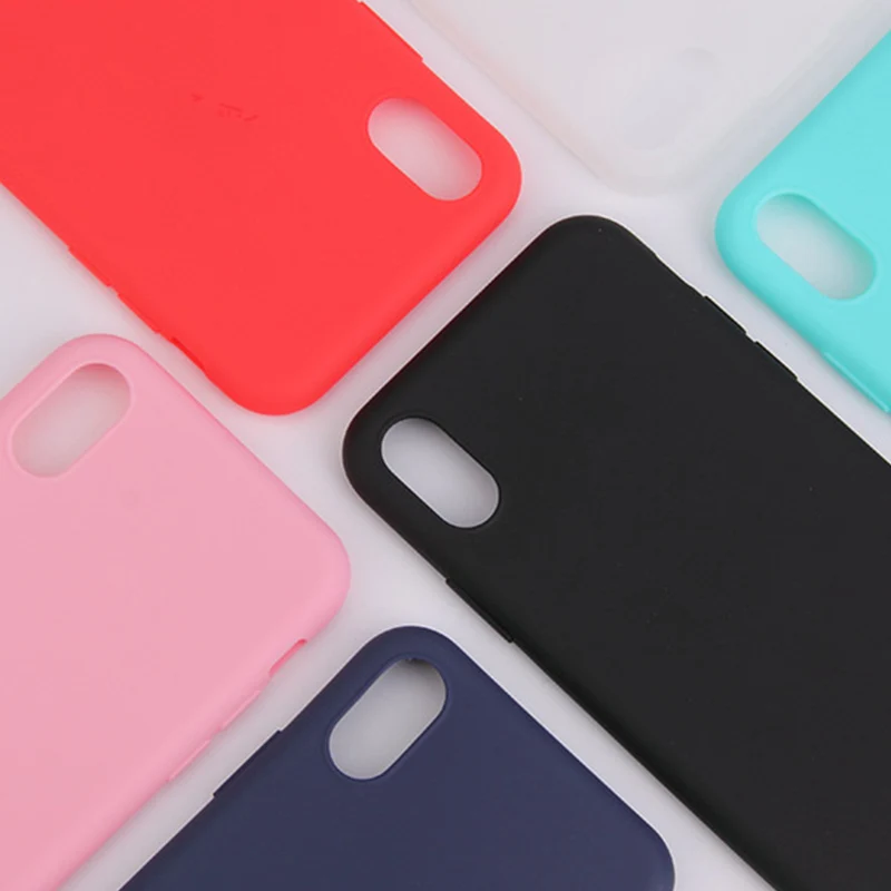 

Stylish Phone Cases Cover Soft Silicone Case for iPhone 8 Plus back cover for iPhone 7 8 Plus case Cute Candy Color rubber Cover