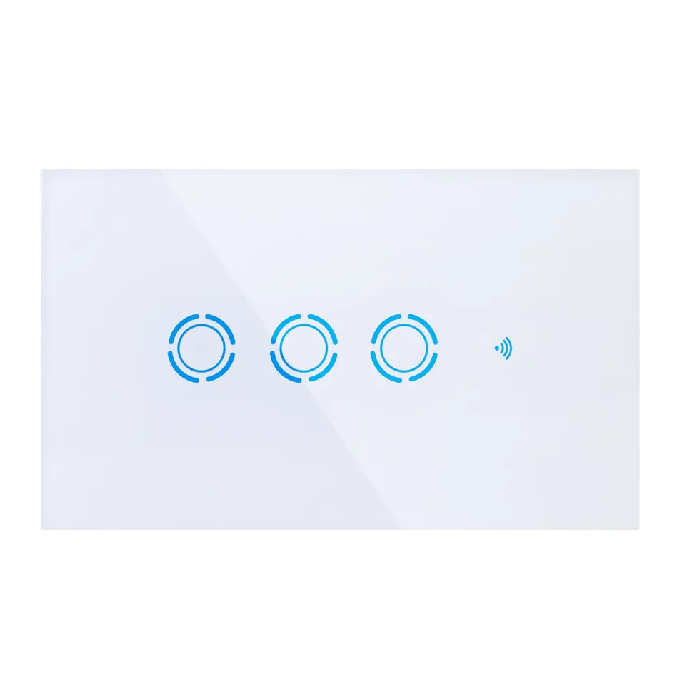 New Ewelink US Type 1 2 3 gang wall light app switch,touch control panel,wifi remote control via smart phone,work with Alexa Google Home and Ewelink app-4