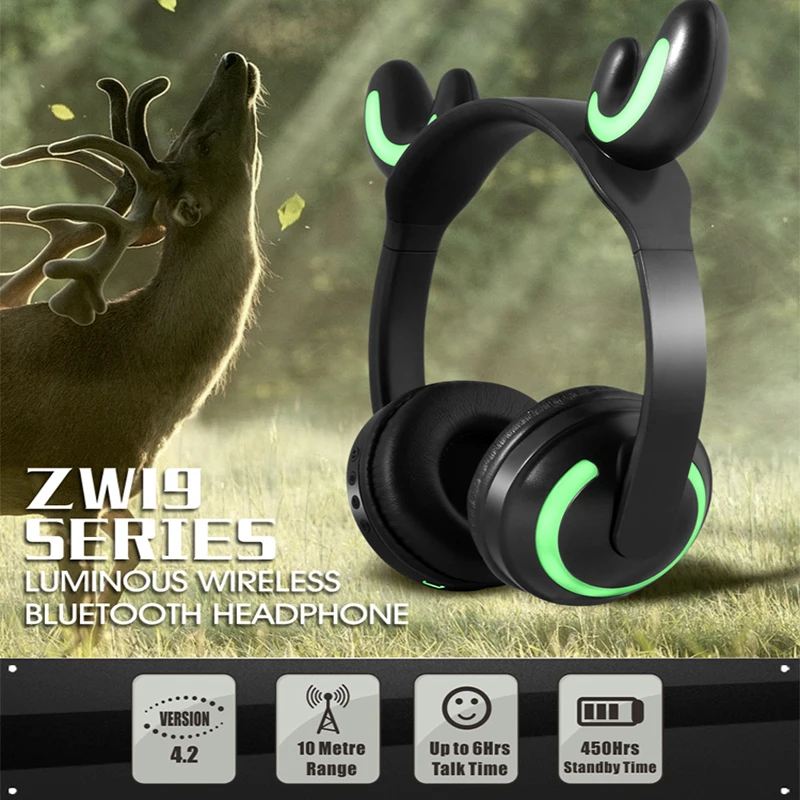 Wireless Bluetooth Stereo Headphone Cute Animal Ear