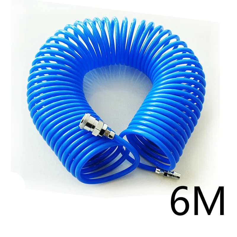 6M The wind pipe PU spring tube air compressor pump pipe 5*8 with joint