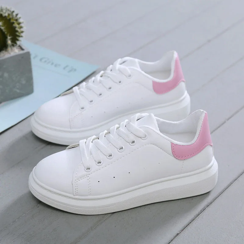 Women Shoes 2019 Fashion White Shoes For Women Flat Vulcanized Shoes ...