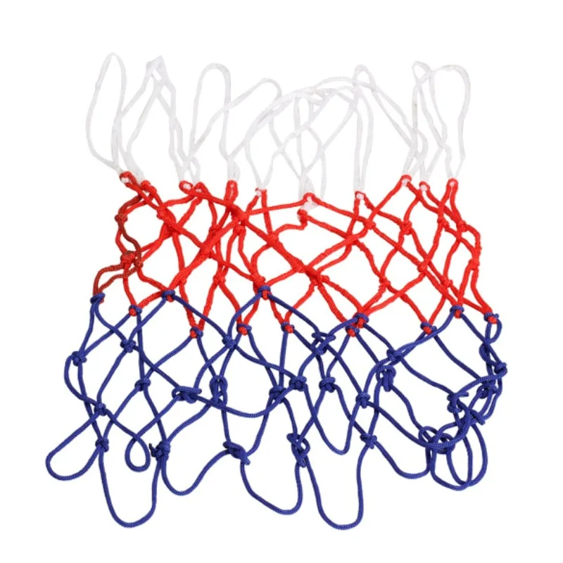 Сетка для баскетбола 3 мм нить 12 петель не-хлыст баскетбольная сетка сверхмощная нейлоновая сетка подходит для стандартных баскетбольных дисков