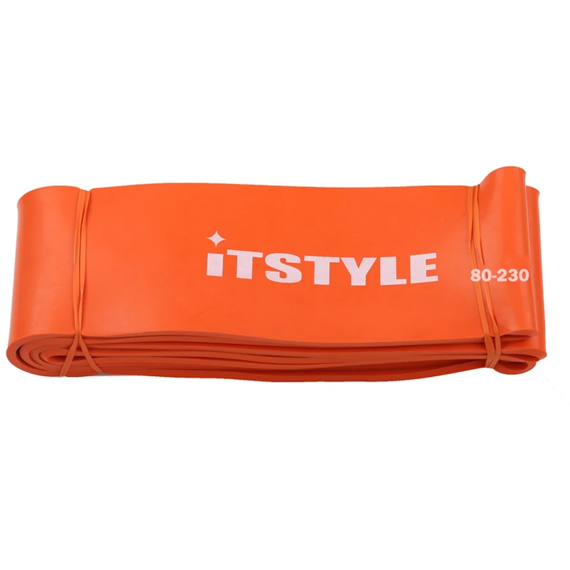ITSTYLE 4" эспандер 8 уровень Кроссфит латексная петля ремешок экспандер мощность резиновый подтягивающий укрепляющий мышцы веревка - Цвет: Level 7 Orange