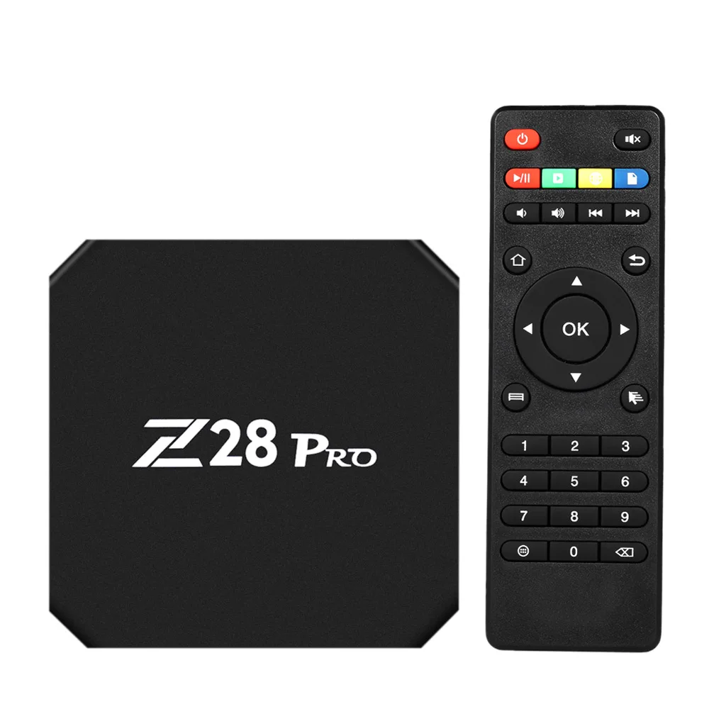 

Z28 PRO Android 8.1 Smart Android TV Box RK3328 Quad Core 64 Bit UHD 4K VP9 H.265 4GB / 32GB 2.4G / 5G WiFi BT4.1 HD Media Player Display Screen EU Plug