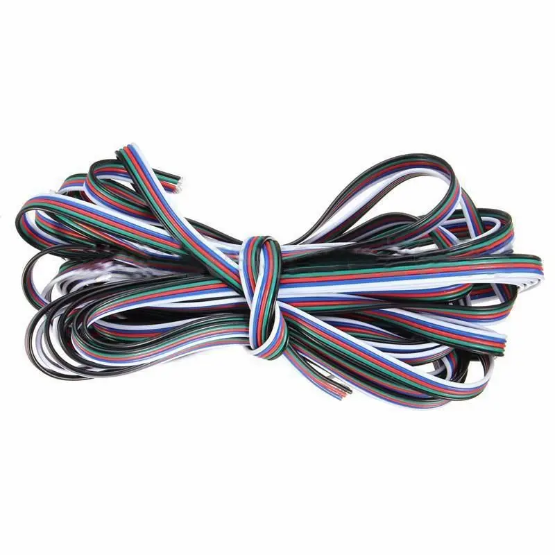 

10M 5 Pin Extension Wire Cable Cord For RGBW 3528 5050 LED Strip Light Lamp