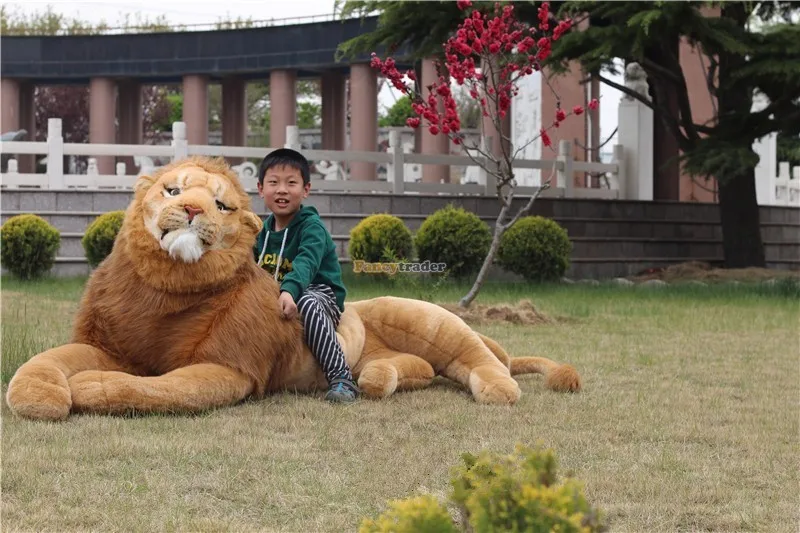 Fancytrader Just As Real Lion! 87'' 220cm Rare in World! Huge Giant Plush Stuffed Lion King Simba FT90304 (1)