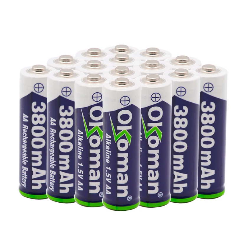 Новый тег 3000 MAH аккумуляторная батарея AA 1 5 V. Перезаряжаемая Новинка Alcalinas drummey для