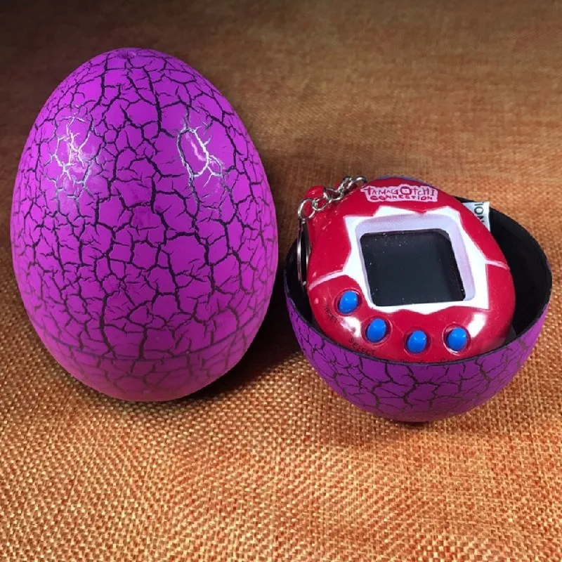 Новинка, 1 шт., электронная игровая машина Crack Egg, виртуальное домашнее животное, видео игра, утешитель, лучший подарок на день рождения для детей, 9 см, разбитые яйца