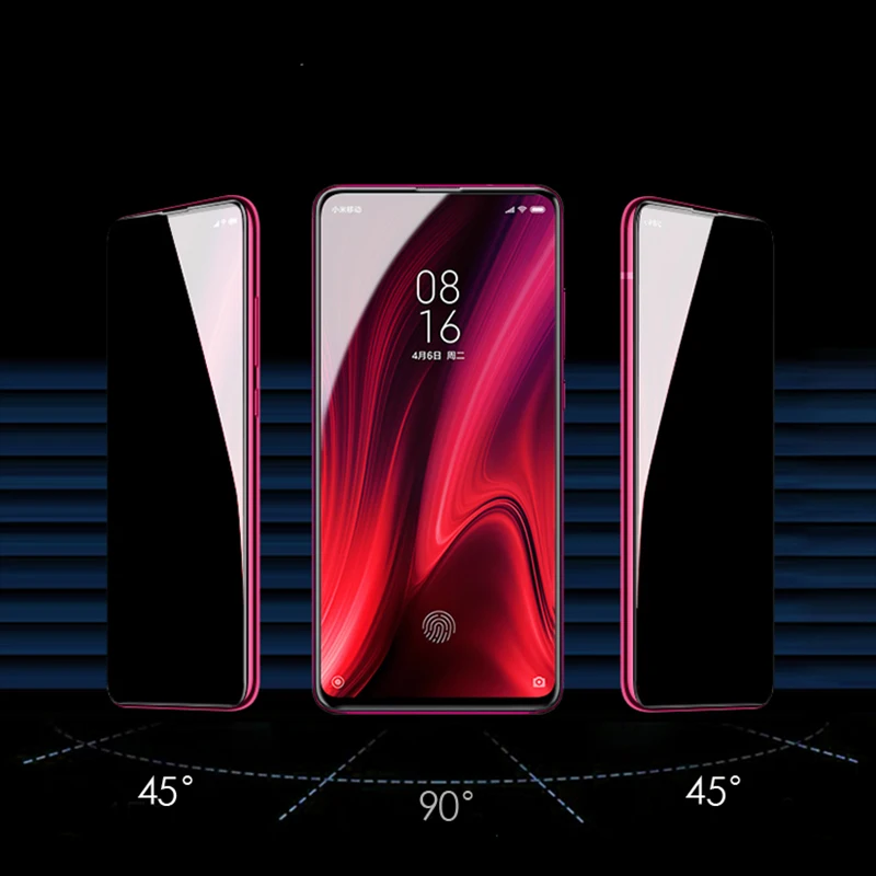 Микроданные для Xiaomi Redmi K20 Pro 9H 2.5D анти шпионское закаленное стекло