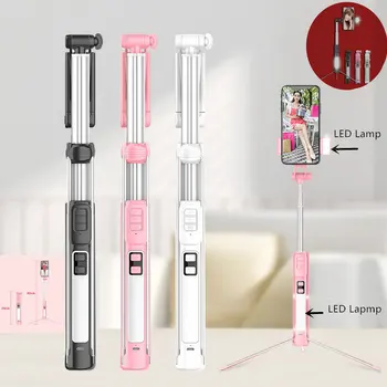 

Mini Tripod Lamp Mobile Pocket Selfie Stick Photo Video Holder For Huawei Xiaomi iphone Camera Statief Celular Table Stand Tripe