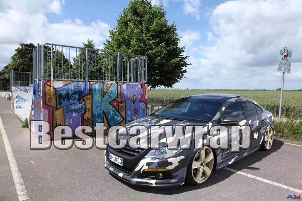 399 blue grey camo vinyl car wrapping vinyl sticker foil Truck Boat Full Covering coating Film (4)