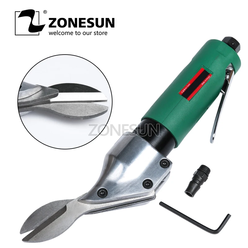 ZONESUN Handle Type Powerful Pneumatic Scissors Nipper Air Metal or Plastic Shears Cutter Air