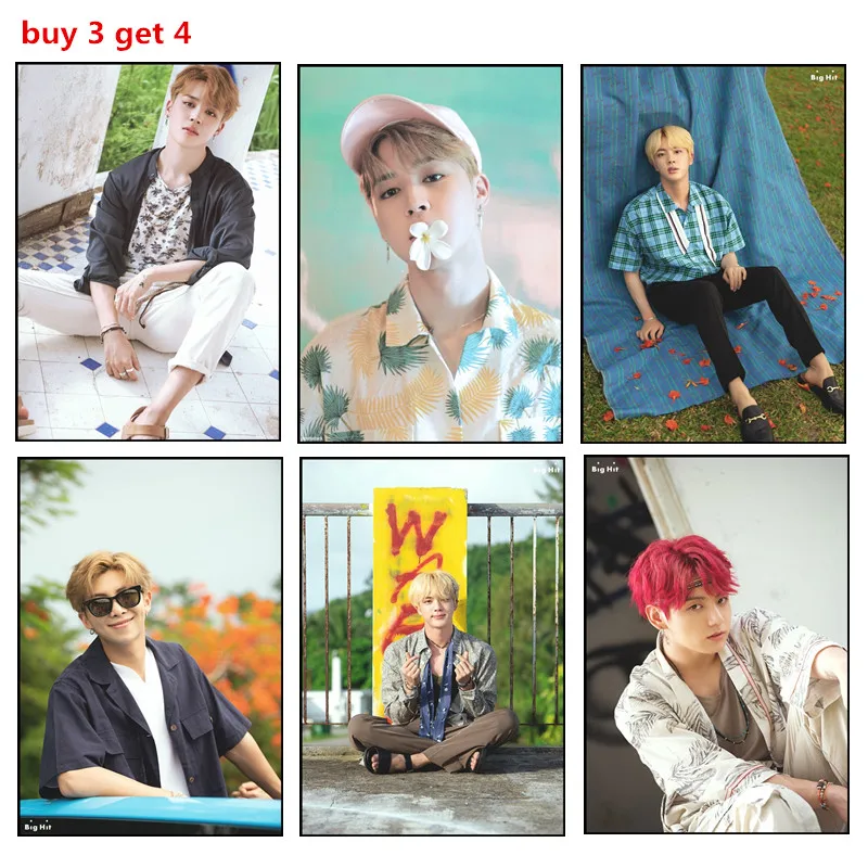 

Bangtan Sonyeondan Boysnew style poster decoration painting white photo paper printing part 9 buy 3 get 4