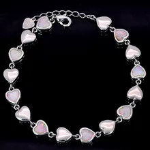 Оптом и в розницу модный тонкий белый огненный браслет из опала 925 ювелирные изделия из серебра для женщин_ DSC126