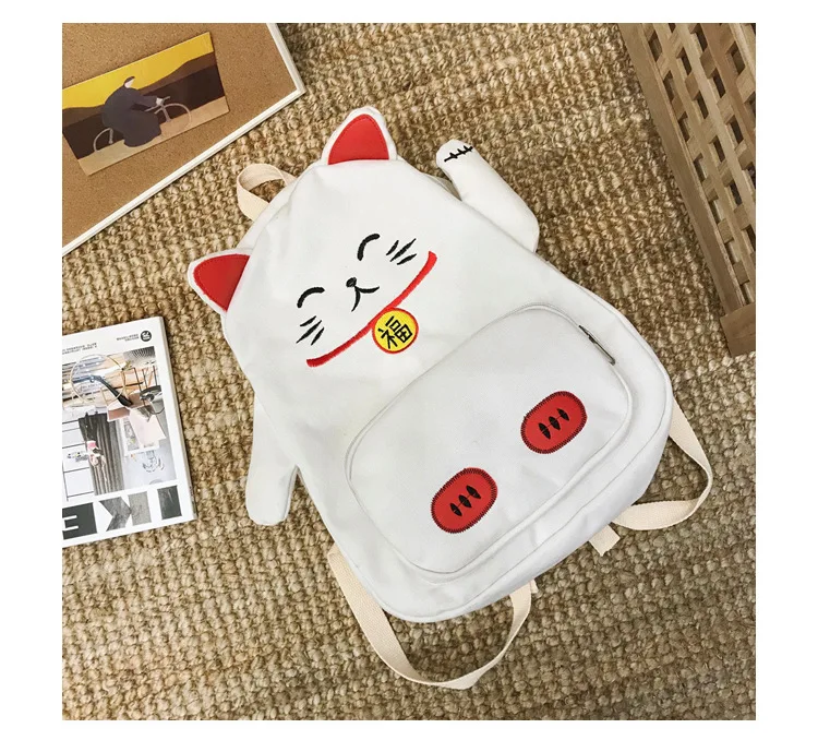 Япония Natsume Yuujinchou мультфильм свинья кошка Студенческая сумка на плечо женский Harajuku рюкзак школьный