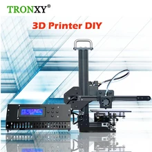 Tronxy образование 3d принтер DIY Kit Высокая точность рабочего стола алюминиевый профиль 3D imprimante X1 с 8 ГБ sd-карта 1 рулон flament