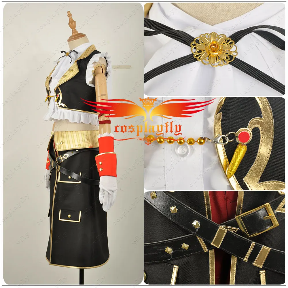 Аниме Love Live! Костюм для косплея пиратского пробуждения Hoshizora Rin перчатки с черной